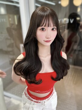 ヴェイ(VEYY.) シースルーぱっつん/オリーブベージュ