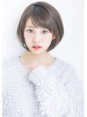ボブウルフエッジショート　ひし形ショートボブ小顔カット