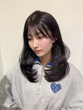 ビューネオ(VIEW NEO) 似合わせ/顔まわり/レイヤーカット/ラベンダーカラー/谷町四丁目