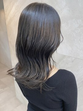 ドゥマン(Demain) 小顔前髪メルティカラーフェミニンロング似合わせカットツヤ髪