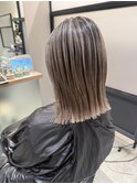 ハイライト・切りっぱなしボブ