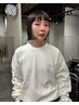 【伸ばしている方◎】前髪カット+艶髪カラー　￥11550→￥8250
