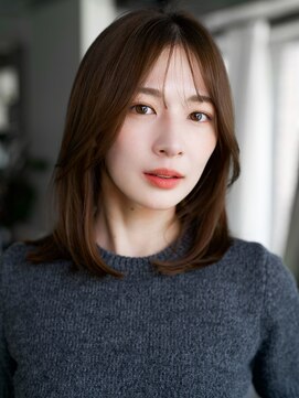 レノラ 本町(LENORA) ☆ホワイトグレージュミニウルフデジタルパーマチェリーブラウン