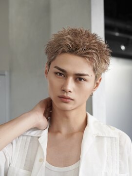 フィフス トウキョウ (fifth TOKYO) 渋谷緩め凄スパイキーショートブリーチWカラーメンズショート