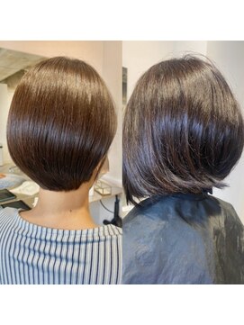 レアビーチ センター南店(LeaBeach) 【-5歳若見えチェンジ♪】カット+白髪染め髪質改善+Tr