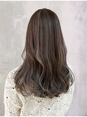 韓国ヘアロング顔周りレイヤーくびれヘア_ba495042