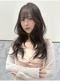 モカグレージュ×レイヤーカット