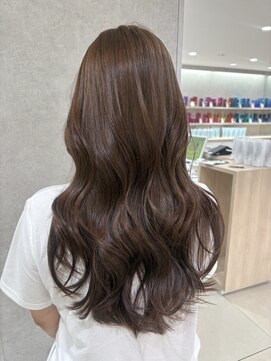 アッシュ 高幡不動店(Ash) 韓国ヘア髪質改善ブリーチなしダブルカラーオリーブベージュ