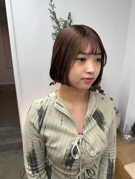 エント(ent) オリーブベージュ／ミニボブ