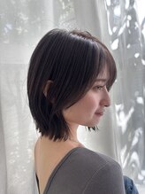 カナモロカ(CANAMO ROCA)&nbsp;レイヤーボブ/顔まわり/アッシュ/グレージュ/髪質改善