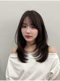くびれレイヤー/顔まわりカット/レイヤーカット/小顔ヘア