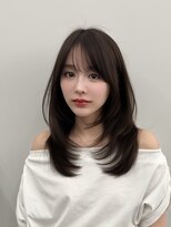 アマトウキョウスマートサロン(AMA TOKYO×Smart Salon) くびれレイヤー/顔まわりカット/レイヤーカット/小顔ヘア