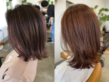 チルハウス(Chill-hus)の写真/顔周り/前髪少しのカット。毛先1ミリまでまとまる後ろ姿で「－5歳」。カット＆髪質改善に特化◎