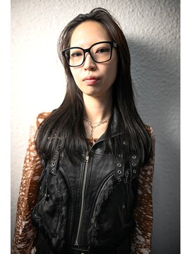 キジ(KIJI) フェイスレイヤー/レイヤー/ステップカット/黒髪ロング