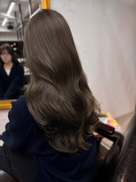 エル バイ ホーム(L by HOME) オリーブベージュ 赤みを消したカラー ぷるっとカット