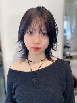 シー(SEA) 平成ヘア♪シャギーレイヤー×ディープパープル