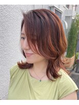 マノハル(MANOHARU)&nbsp;ハイライト履歴あり　ナチュラルオレンジ　暖色カラー