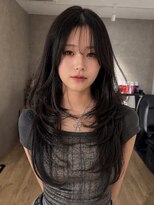 エトワ 中央店(etoi)&nbsp;大分韓国かき上げレイヤーカット大人レイヤー顔まわりレイヤー