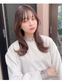 大人ガーリーな韓国風チョコレートカラーでツヤ髪