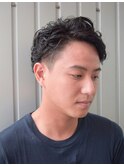 刈り上げ×パーマ