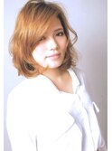 大人かわいいふんわりボブ (北澤)
