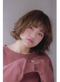Ameri 柏　ミルクティー×くせ毛風ボブ