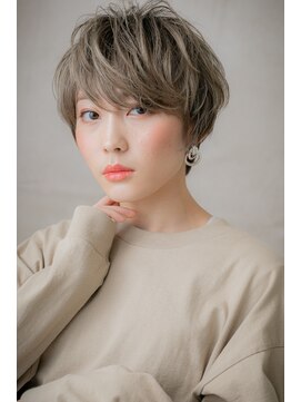カバーヘア ブリス 戸田公園西口店(COVER HAIR bliss) グレイアッシュハイライトくせ毛ショートY戸田公園10代20代30代