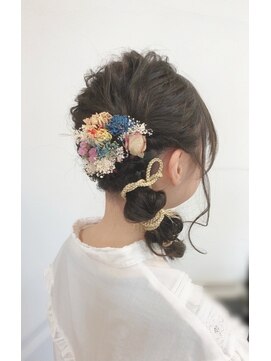 ヘアートラム(HAIR TRAm.) 成人式セット 玉ねぎヘアアレンジ