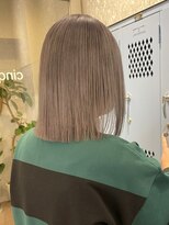 サンク 原宿 表参道(cinq)&nbsp;ミルクティーベージュダブルカラーインナーカラーケアブリーチ