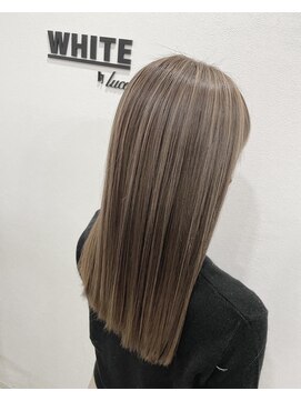 アンダーバーホワイト 阪神西宮店(_WHITE) 髪質改善トリートメント　脱白髪染め　外国人風ハイライトカラー
