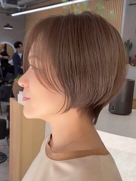 アロ 大阪梅田(alo) 【松本 聖】脱白髪染めショートボブ☆《大阪梅田》