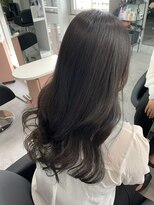 ジエクト カナウ(The Ect canow)&nbsp;レイヤーカット/ダークグレージュ/韓国風巻き/髪質改善/ロング