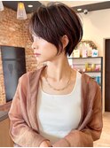 大人可愛い小顔ひし形クビレ丸み/20代/30代/40代/ショート/ボブ