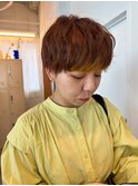 バングカラーデザインカラーマッシュショート