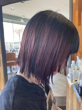 ヘアラウンジ アングゥ(hair lounge ungu) 毛先ピンク