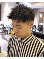 クオンヒール(QUON HEAL)&nbsp;スパイキーショートソフトツイストアップバングピンパーマｎ