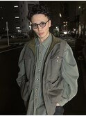 今流行りの無造作パーマ刈り上げスパイキーショートスタイル