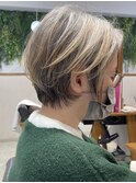 ●大人可愛い30代40代50代小顔マッシュショートボブウルフカット