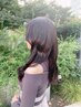 顔周りカット＋アルティストカラー＋ミルボンプレミアムトリートメント￥10800
