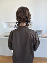 アム(am)&nbsp;ツインリボンアレンジ/ヘアセット