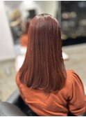 ブリーチなしカラー×レッドブラウン/かれん