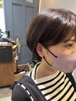 ワ ヘアー(wa-hair)&nbsp;大人可愛耳掛けショートボブ　パールベージュ　マッシュショート