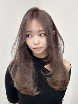 ロムーク 表参道(LOMKH) 秋冬はエクステでイメチェン/ワイドバング/ヘーゼルグレージュ