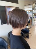 ショート×グレージュ