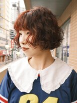 ボコカ(bococa) 【macana指名】ミニボブパーマ暖色レッドブリーチなし登戸