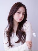 韓国レイヤー顔周りカット透明感カラー髪質改善艶髪シースルー