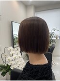 切りっぱなしボブ×髪質改善