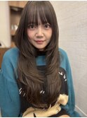 大人かわいいハイレイヤーロング