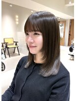 エンス 銀座(Ence)&nbsp;暗めカラー/レイヤーカット/マロンベージュ/くすみベージュ/銀座