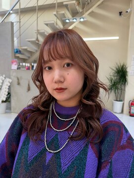 20代30代◎ブリーチなしオレンジブラウン